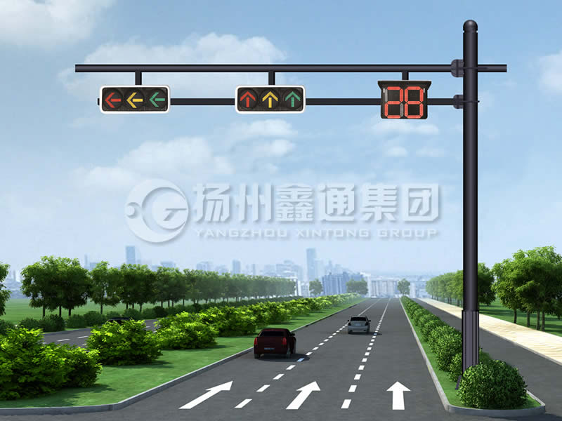 XHDG-061，F(xiàn)型信號燈桿，晉中信號燈桿